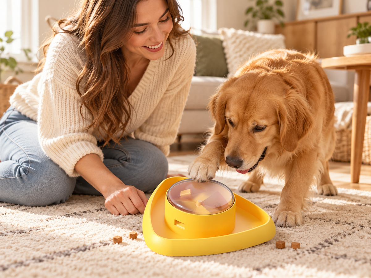 π― Treat Puzzle Toy | Durable ABS Playtime | Clear Spinner Challenge