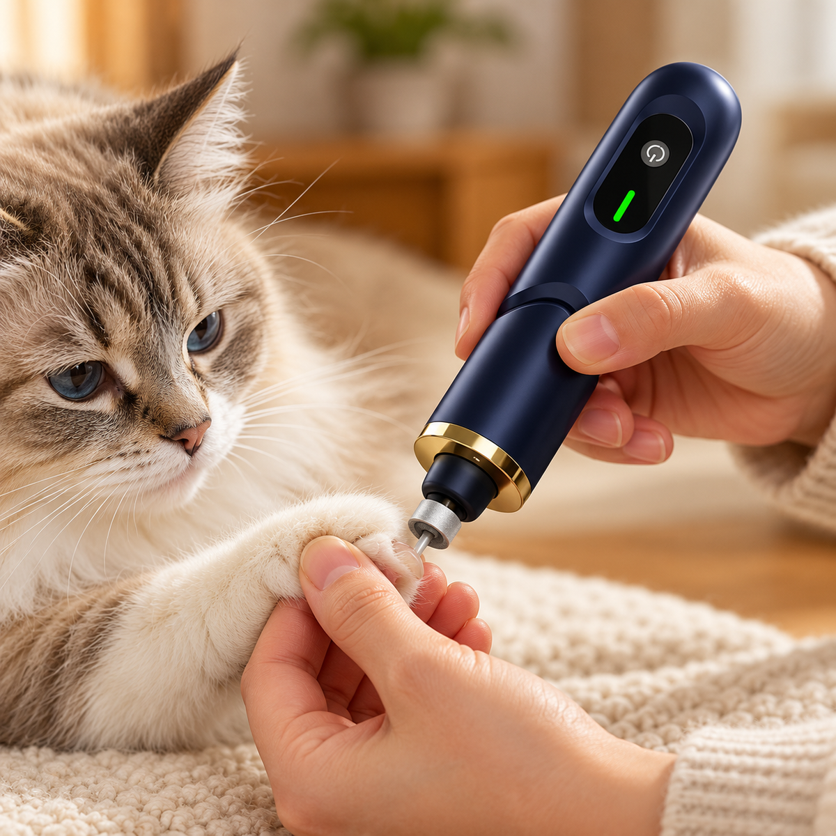 🐾 Pet-Parents | Electric Home Nail Grinder | Elegant Navy Finish