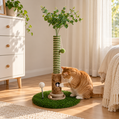 🌿 Cat-Lovers | Sisal Indoor Scratching Tree | Playful Garden Design