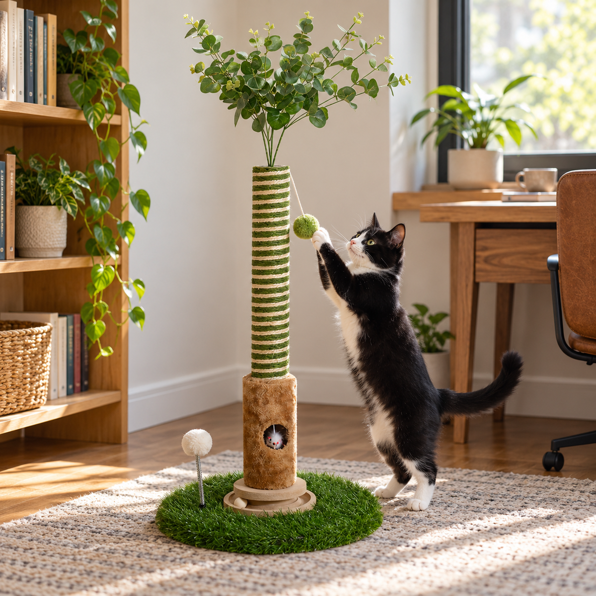 🌿 Cat-Lovers | Sisal Indoor Scratching Tree | Playful Garden Design