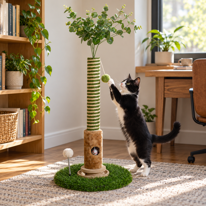 🌿 Cat-Lovers | Sisal Indoor Scratching Tree | Playful Garden Design