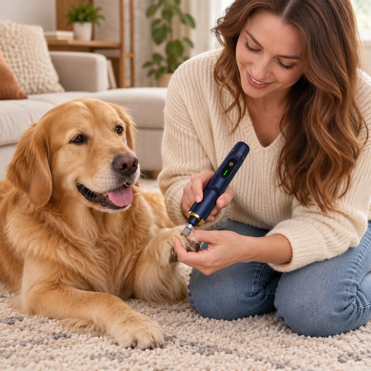🐾 Pet-Parents | Electric Home Nail Grinder | Elegant Navy Finish